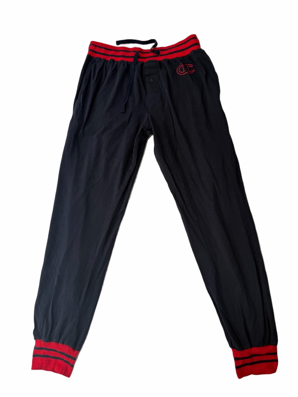 Champion Men's Medium Blue Lounge Pants Red Trim